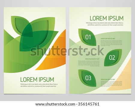 brochure annual report flyer magazine cover stock photo photo orange leaf flyer