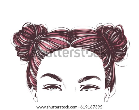 Hair Bun Stock Images, Royalty-Free Images & Vectors | Shutterstock