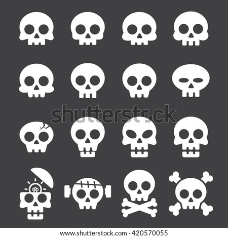 Skull Crossbones Seamless Pattern Scary Halloween Stock Vector ...