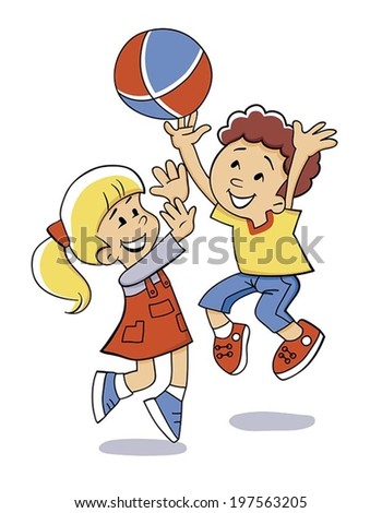 Kids Catching Ball Stock Photos, Images, & Pictures | Shutterstock