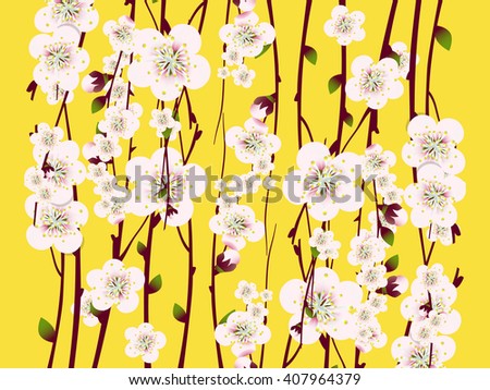 Raster floral background, card or invitation template