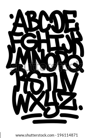 Graffiti font Stock Photos, Images, & Pictures | Shutterstock