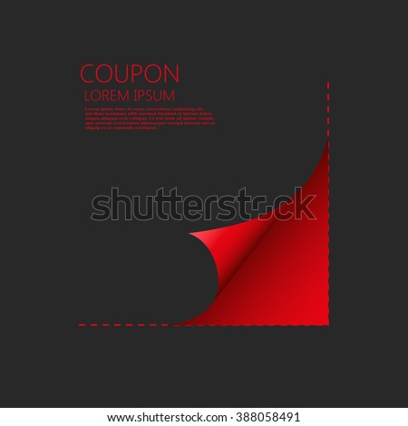 Tear off coupons