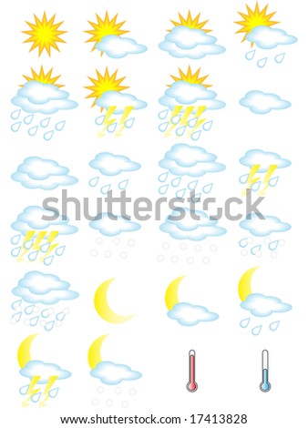 Weather Icons Arrows Wind Direction Weather Stock Vector 93461659 ...