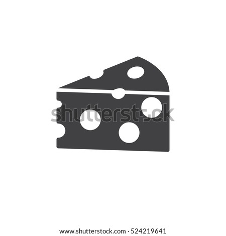 Cheese icon vector, filled flat sign, solid pictogram isolated on white, logo illustration