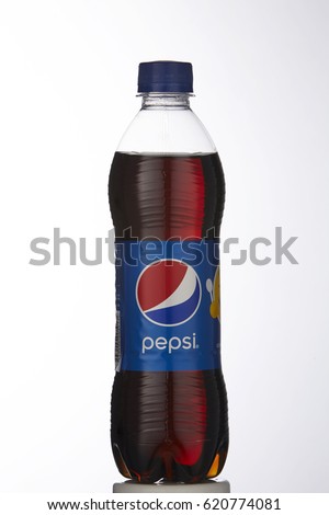 Kuala Lumpur, Malaysia- 10 april 2017,Pepsi soft drink. Pepsi is a carbonated soft drink produced and manufactured by PepsiCo Inc. an American multinational food and beverage company.