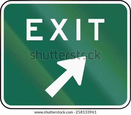 Highway Exit Sign Stock Photo 1109316 - Shutterstock