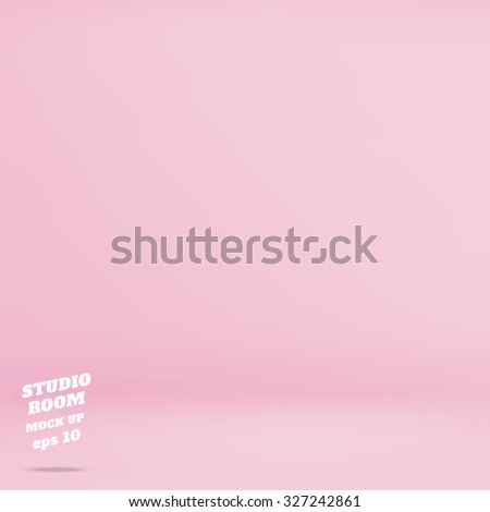 Vector : Empty pastel pink studio room background ,Template mock up for display of product,Business backdrop