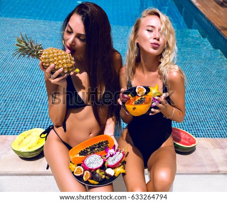 Are Girls having fun with fruit naked congratulate, this Girls having fun with fruit naked