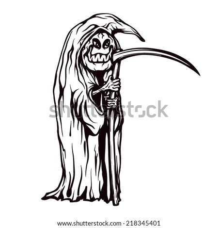 Tribal Grim Reaper Stock Vector 48307576 - Shutterstock