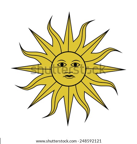 Sun May Flag Uruguay Vector Illustration Stock Vector 116456707 ...