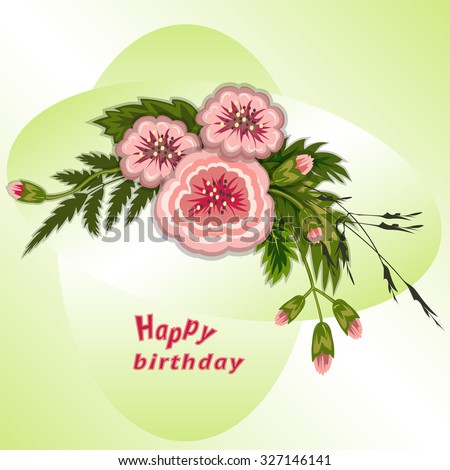 Image result for Birthday green flowers