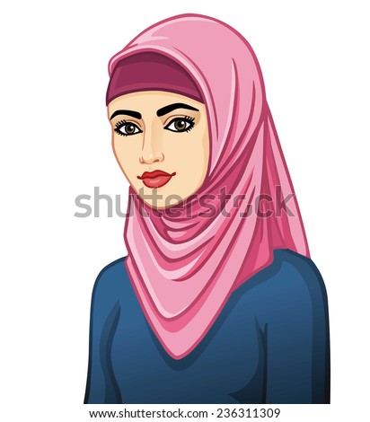 Muslim Head Scarf Stock Vectors, Images & Vector Art 