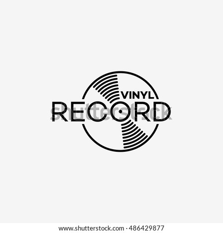 Vinyl Record Logo Template Design Vector Stock Vector 486429877 ...