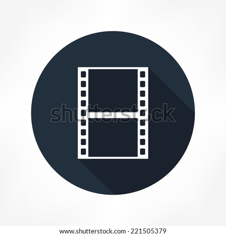 filmstrip icon - stock vector