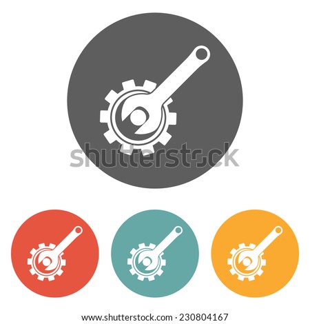 Gear Wrench Icon 스톡 벡터 230804167 - Shutterstock