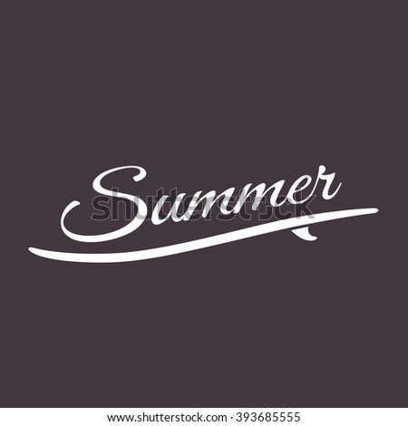 Summer Background Vector Illustration Evening Beach Stock Vector