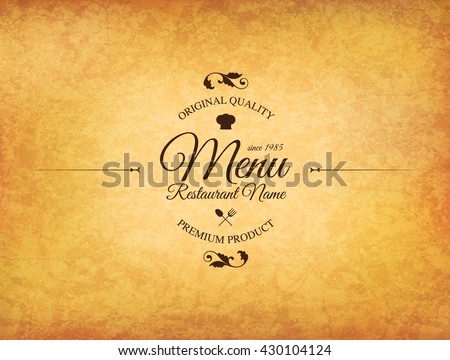 Restaurant Menu Design Vector Menu Brochure Stock Vector 430104124 ...