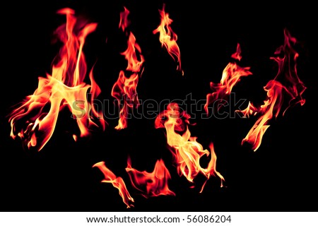 Fire Border On White Background Stock Photo 18571600 - Shutterstock