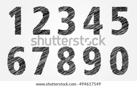 Numbers Set Stock Images, Royalty-Free Images & Vectors | Shutterstock