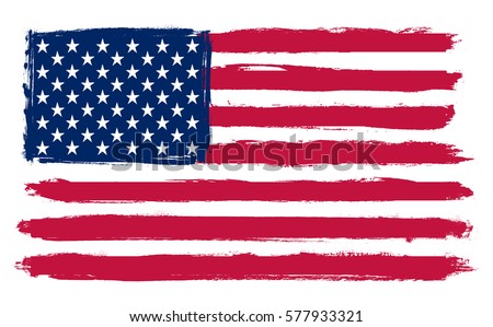 Grunge USA flag.