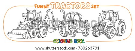 Tractor Coloring Book Set Kids Small Stock Vector 780263791 ... Tractor Coloring Book Set Kids Small Stock Vector 780263791 ...