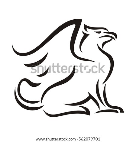 griffin outline brush