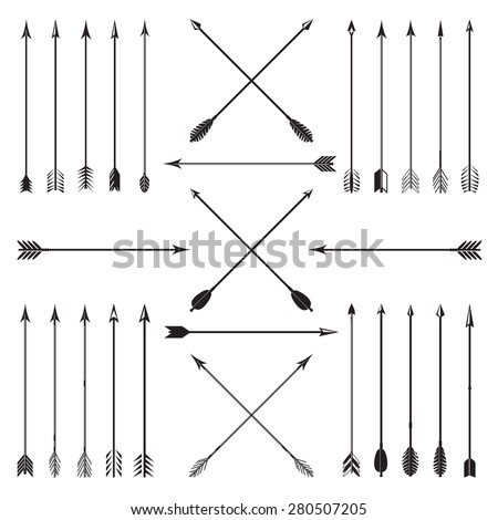 Vector Collection Black Handdrawn Arrows Stock Vector 280220657 ...