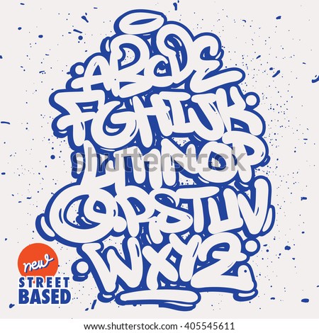 Handlettering Graffiti Alphabet Stock Vector 362922005 - Shutterstock