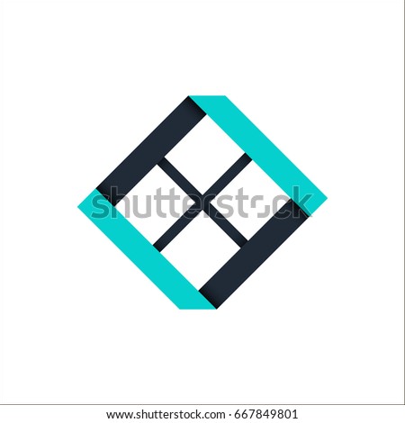 Window vector logo on white background