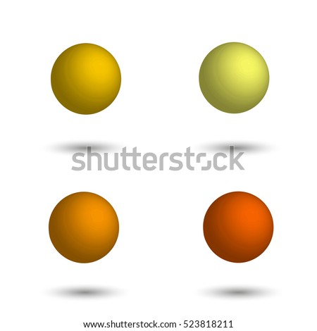 Different Shades Of Yellow vector set 3d balls palette pastel stock vector 532688437 Different Shades Of Yellow vector set 3d balls palette pastel stock vector 532688437