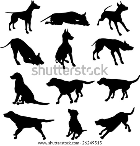 Dog Sitting Silhouette Stock Images, Royalty-free Images & Vectors 