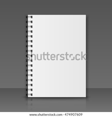 Realistic Vector Notebook Set Stock Vector 473736220 - Shutterstock