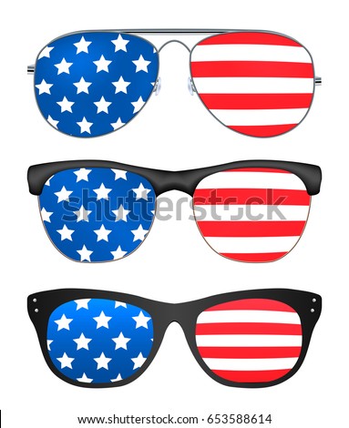 Download Sunglasses United States America Flag Stock Vector ...