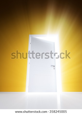 Open White Door Open White Door