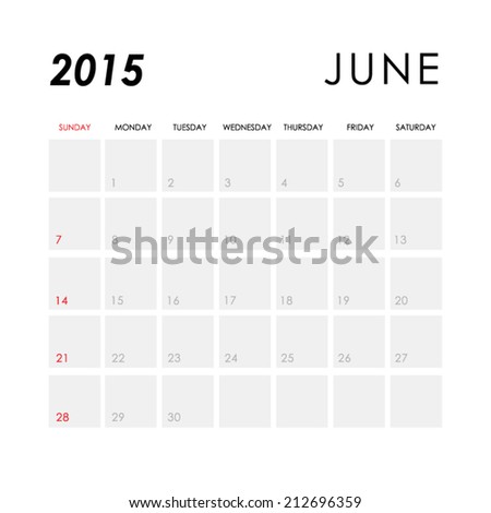 June calendar Stock Photos, Images, & Pictures | Shutterstock