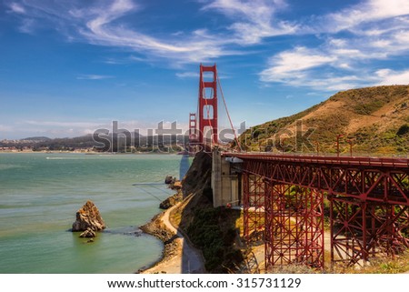 Golden Gate Bridge Vista Point Overlook