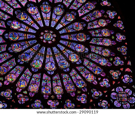 Round Stained Glass Window Stock Royalty Free