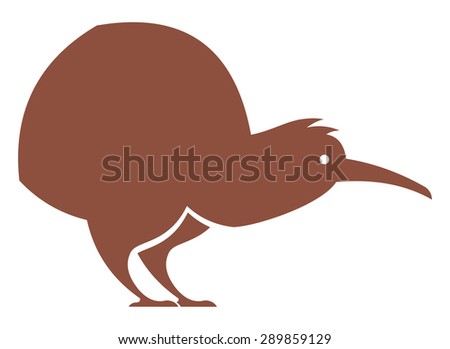 Cartoon kiwi bird.