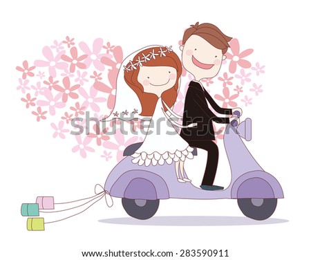 bride weds groom wedding card template newlyweds on scooter stock vector 173983166 shutterstock bride weds groom wedding card template newlyweds on scooter stock vector 173983166 shutterstock