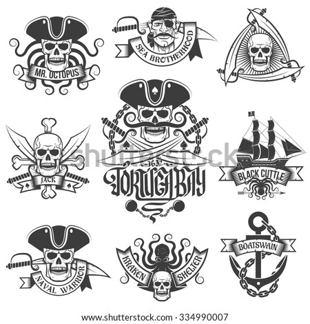 corsair logo set vintage style tattoos stock vector 334990007 corsair logo set vintage style tattoos stock vector 334990007