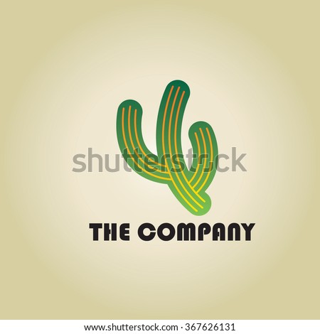 Cactus Restaurant Logo Sun