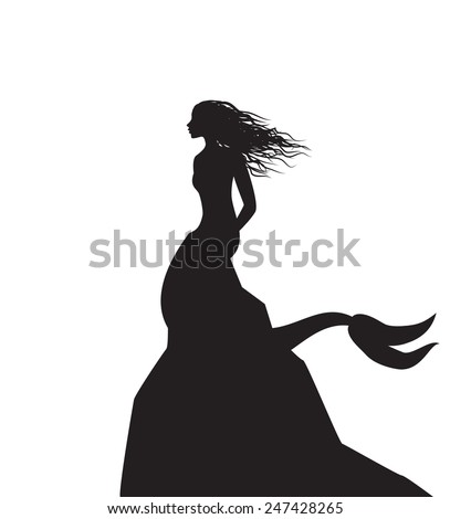 Mermaid Silhouette Stock Photos, Images, & Pictures | Shutterstock