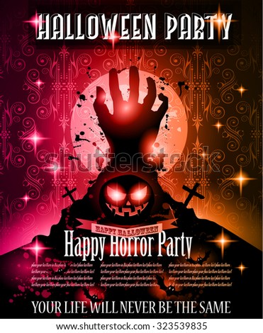 halloween night event flyer party template with space for text ideal for horror themed parties - Halloween Music For Parties halloween night event flyer party template with space for text ideal for horror themed parties - Halloween Music For Parties