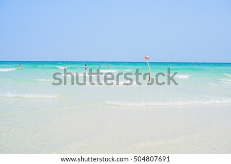 Beautiful lanscape beach in SAO beach in Phu Quoc Island, Kien Giang, Vietnam