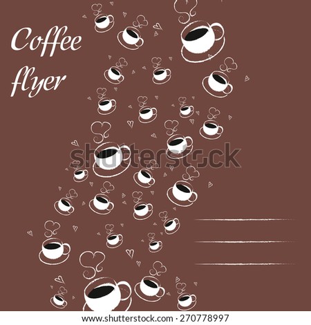 Illustration Of Hot Coffee Cup Background With Space For Text Color Mocha Illustration Of Hot Coffee Cup Background With Space For Text Color Mocha