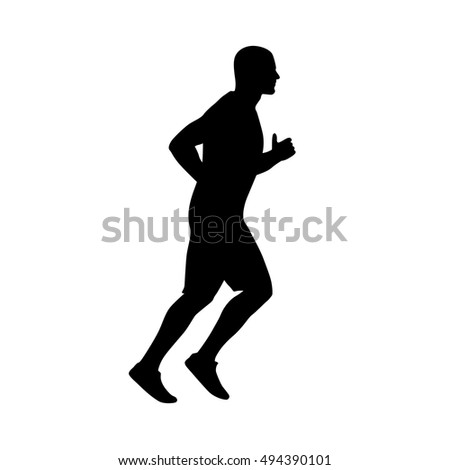 Silhouette Running Stock Images, Royalty-Free Images & Vectors ...