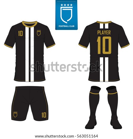 Download Set Soccer Kit Football Jersey Template Stock Vector ...