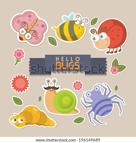 Summer Set Hand Drawn Elements Calligraphy Stock Vector 628410314 ...