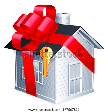 vector home gift & Images, Vectors Stock Free Bow Images Royalty House